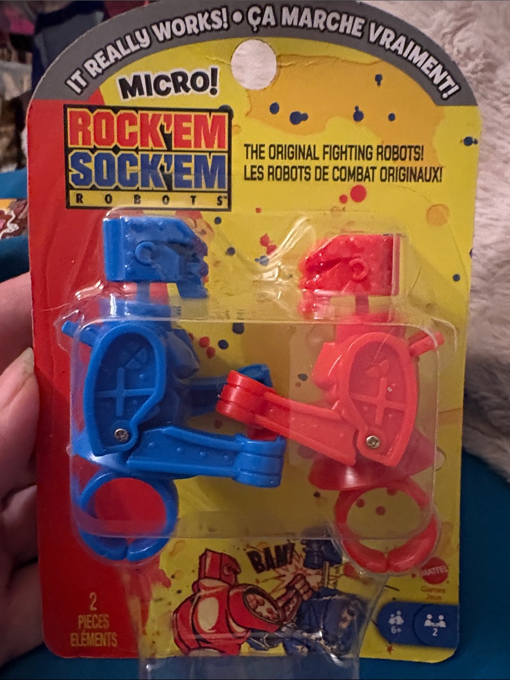 Micro Ring Toss Set - Blue & Red